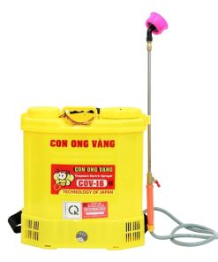 Máy phun thuốc trừ sâu, côn trùng điện Con Ong Vàng COV16 Vàng Bình ắc qui 12V8Ah