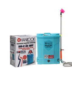 Máy phun thuốc trừ sâu, côn trùng điện HANKOOK 16S-ắc quy Xanh Bình ắc quy 12V8Ah