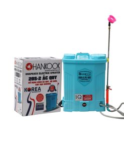Máy phun thuốc trừ sâu, côn trùng điện HANKOOK 20S-ắc quy Xanh Bình ắc quy 12V8Ah