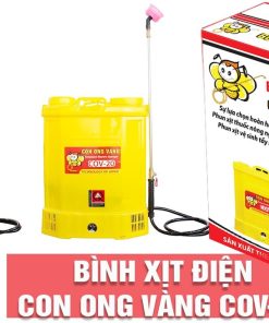 Máy phun thuốc trừ sâu, côn trùng điện Con Ong Vàng COV-20-ắc quy 12V8Ah